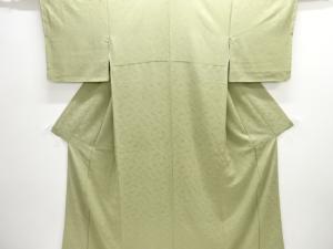 抽象模様織出し色無地着物